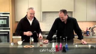 How to make a frappé coffee using an aerolatte milk frother [upl. by Mackenie]