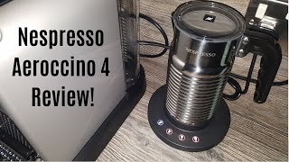 Nespresso Aeroccino 4 Milk Frother Review  Worth upgrading from the Aeroccino 3 [upl. by Nemzzaj145]