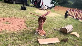 A fabulous range of wooden sculpture at Caerleon festival 2024 [upl. by Winebaum]