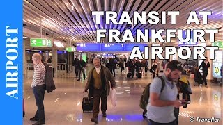 TRANSIT WALK AT FRANKFURT Airport FRA Terminal 1  Connection Flight Transfer Arriving amp Departing [upl. by Egiaf]