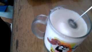 Aerolatte Review Frothing Cold Milk In Under 1 Minute [upl. by Sherline730]